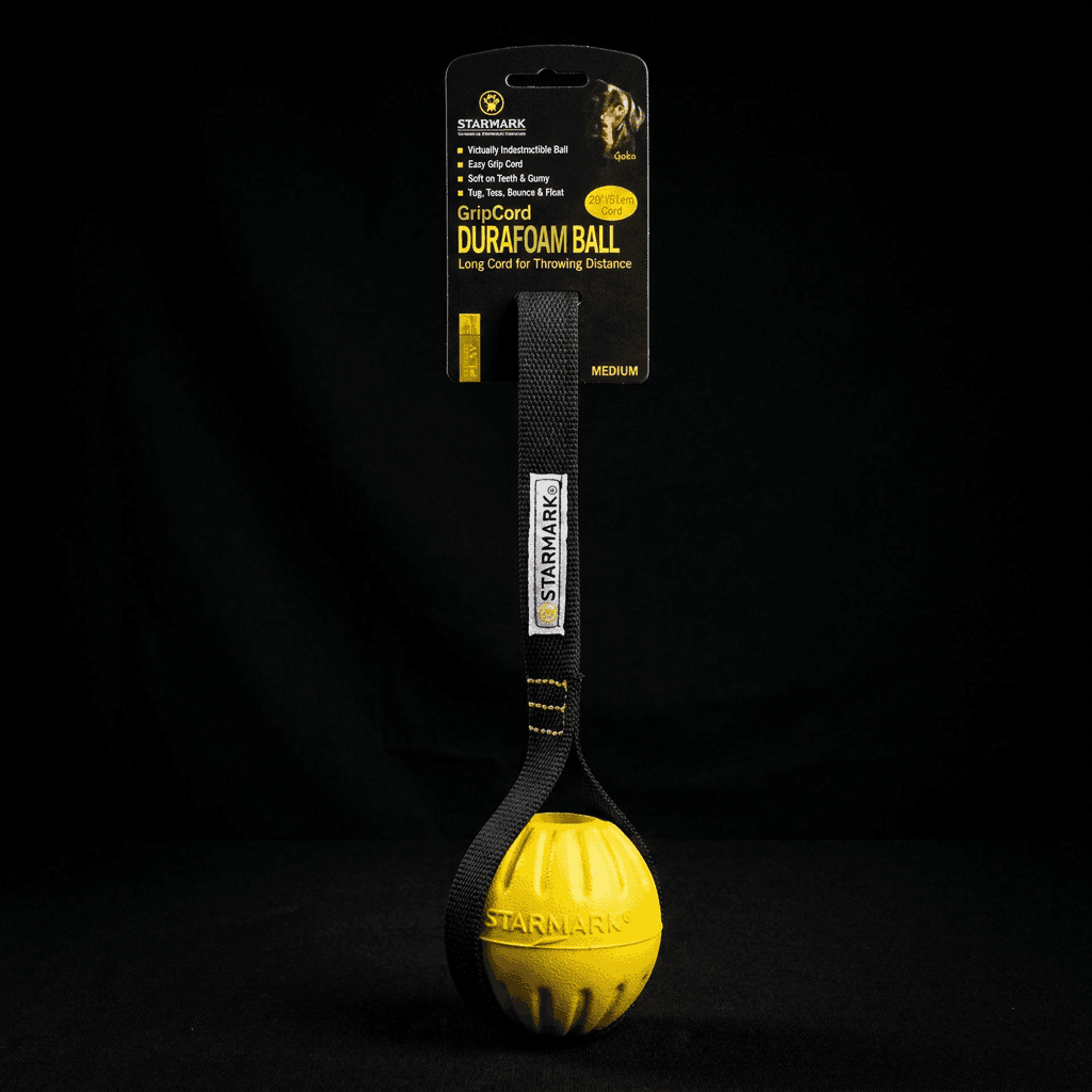 GRIPCORD DURAFOAM BALL LONG-MEDIUM-BLACK CORD